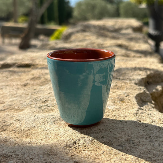 Tasse à expresso Céramique Bicolore Turquoise clair/Café