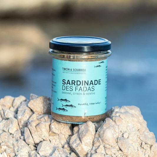 Tartinade sardine, citron et menthe "Sardinade des Fadas" 170g