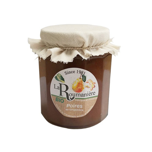 Confiture de Poires au Gingembre Bio 335g